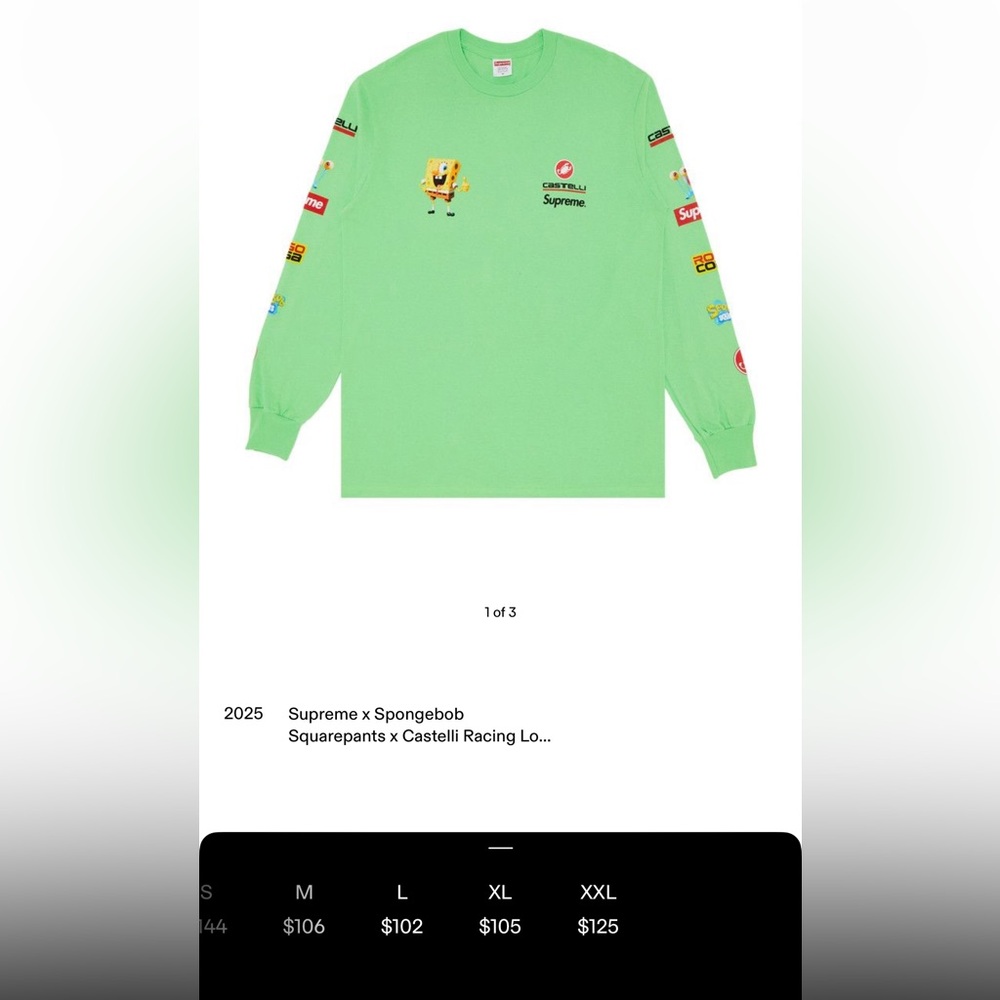 Supreme - Castelli - SpongeBob Tee